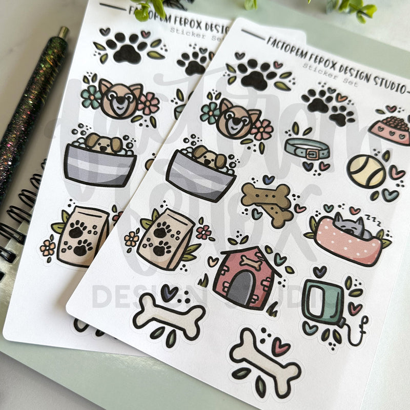 Dog Life Sticker Set ©