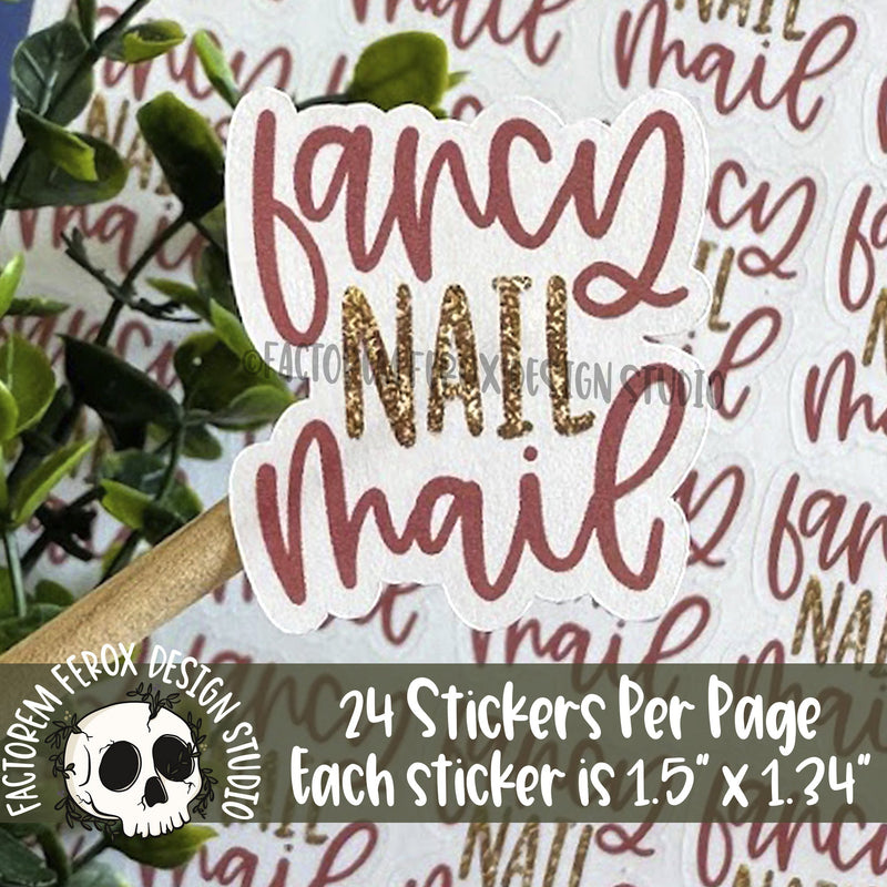 Fancy Nail Mail Sticker ©
