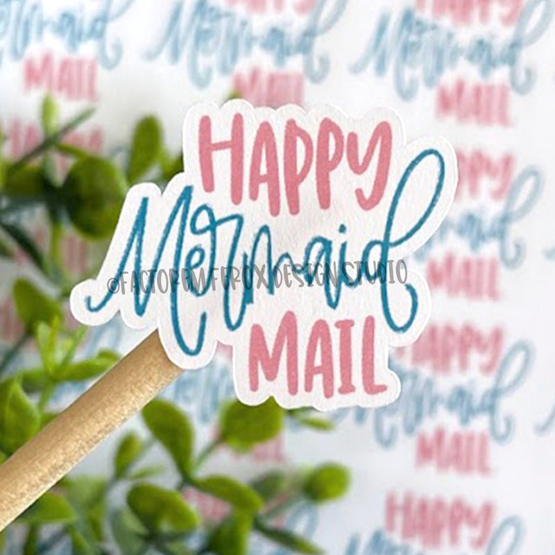 Happy Mermaid Mail Sticker ©