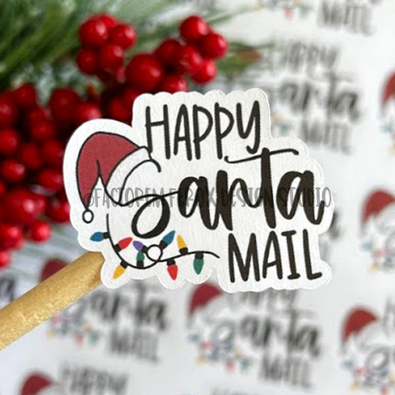 Happy Santa Mail Sticker ©