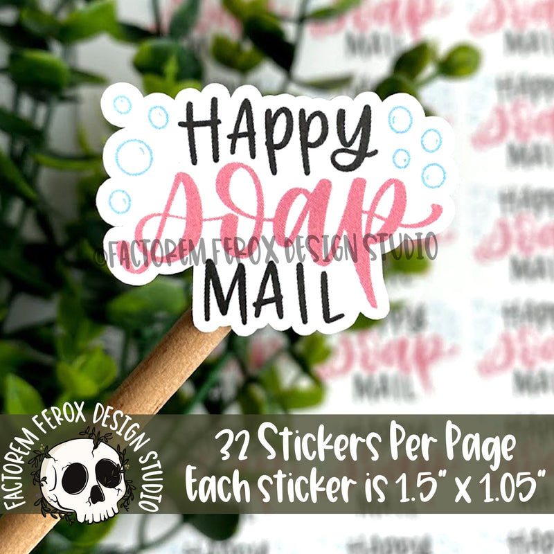 Happy Soap Mail Sticker ©