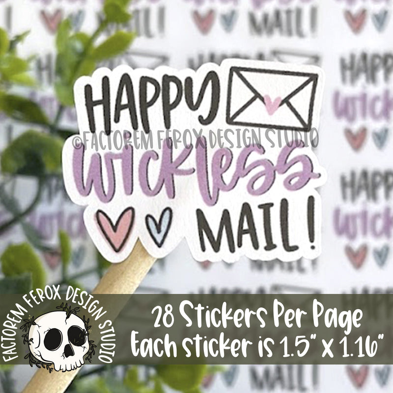 Happy Wickless Mail Sticker ©