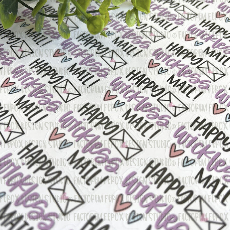 Happy Wickless Mail Sticker ©