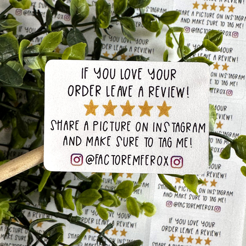 Instagram Review Reminder Sticker ©
