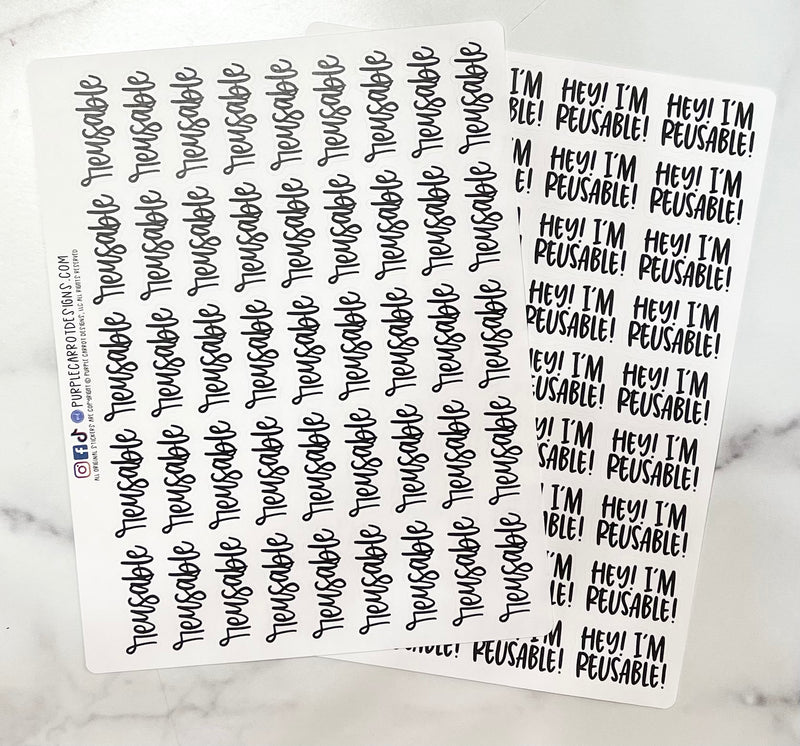 Clearance - Reusable Stickers