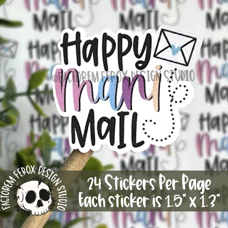 Happy Mani Mail Sticker ©