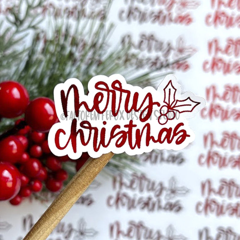 Merry Christmas Foiled Sticker©