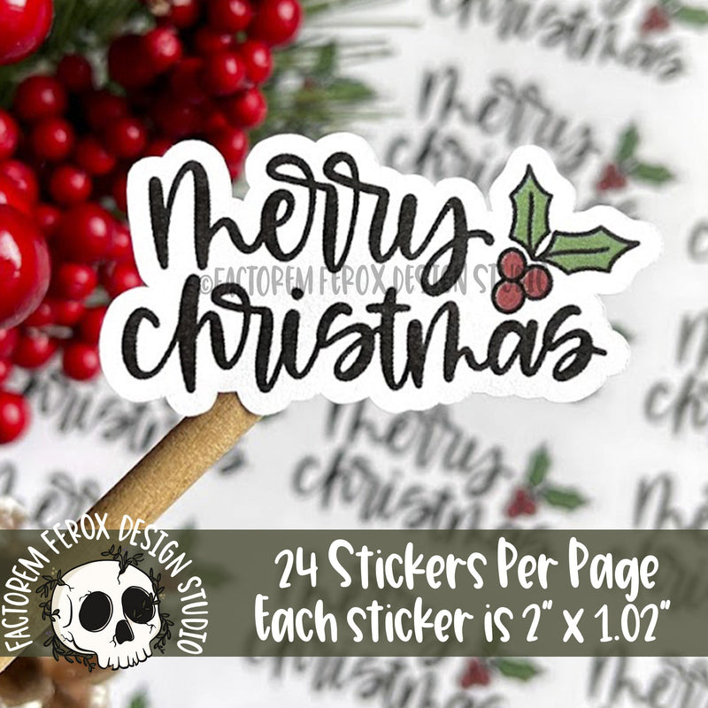 Merry Christmas Sticker ©