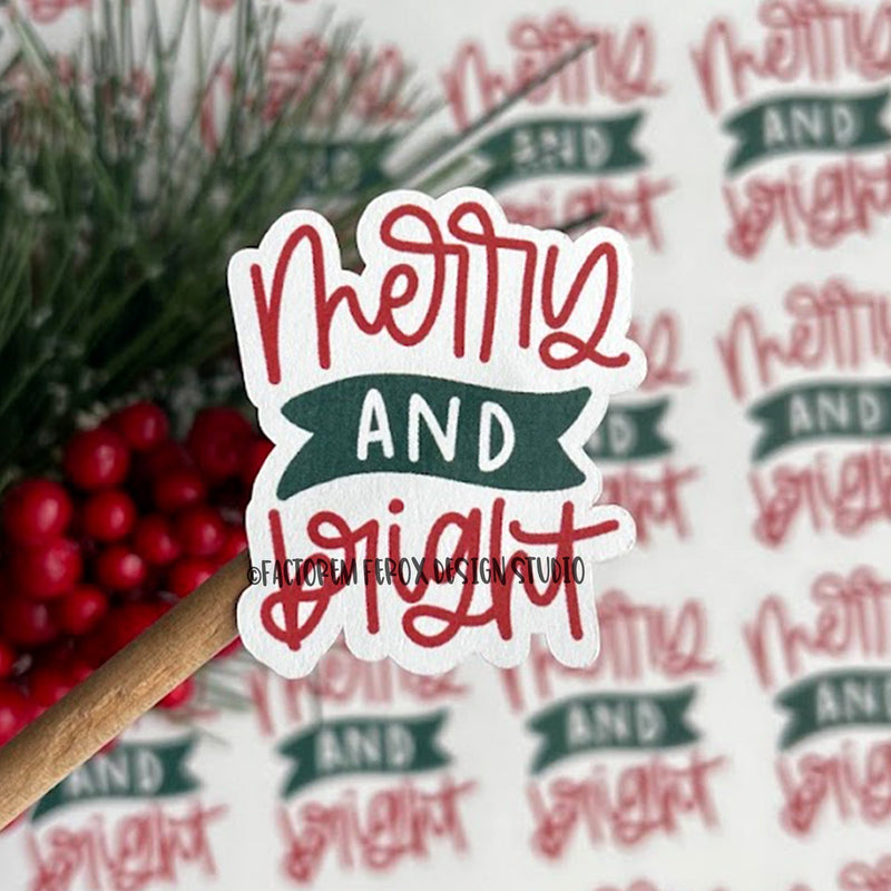 Merry and Bright Sticker ©