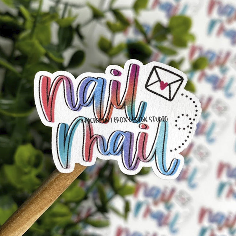 Colorful Nail Mail Sticker ©