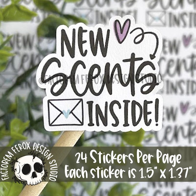 New Scents Inside Sticker ©