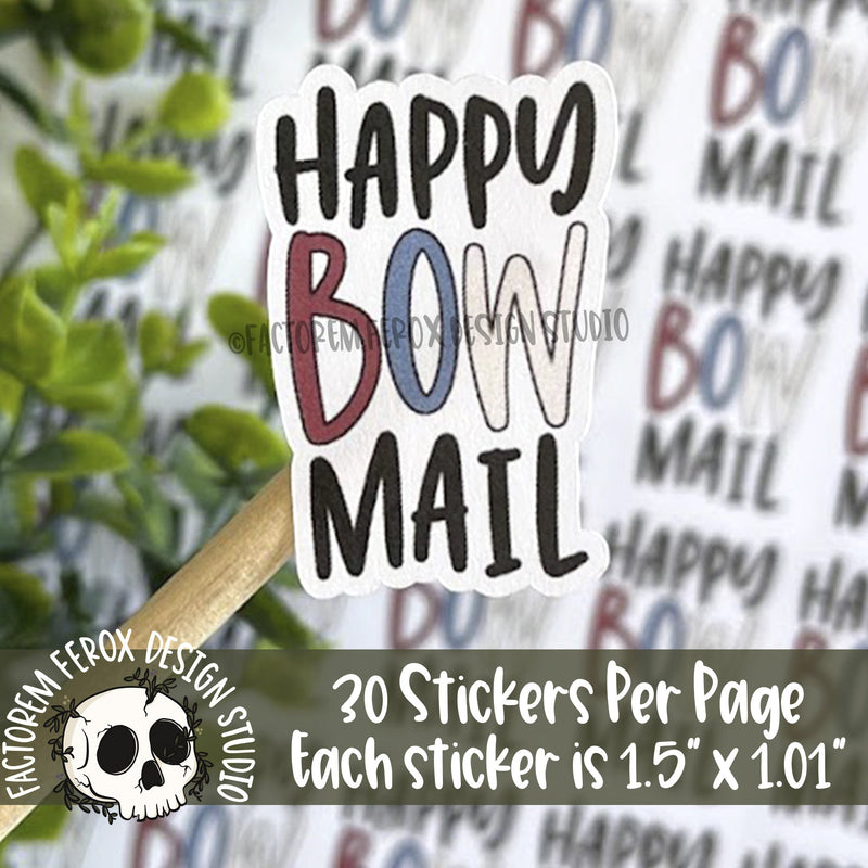 Happy Bow Mail Sticker ©