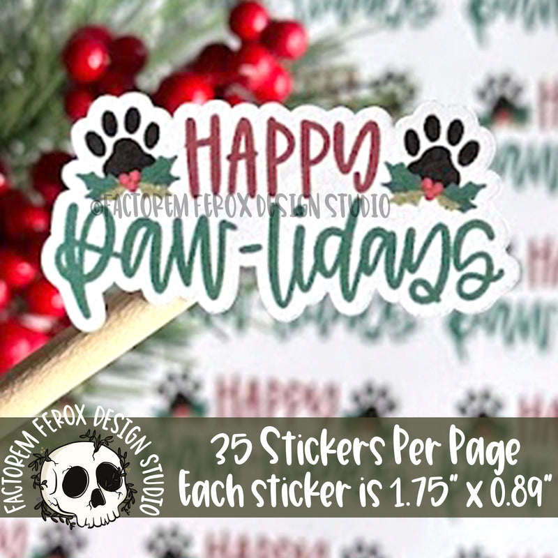Happy Paw-lidays Sticker ©