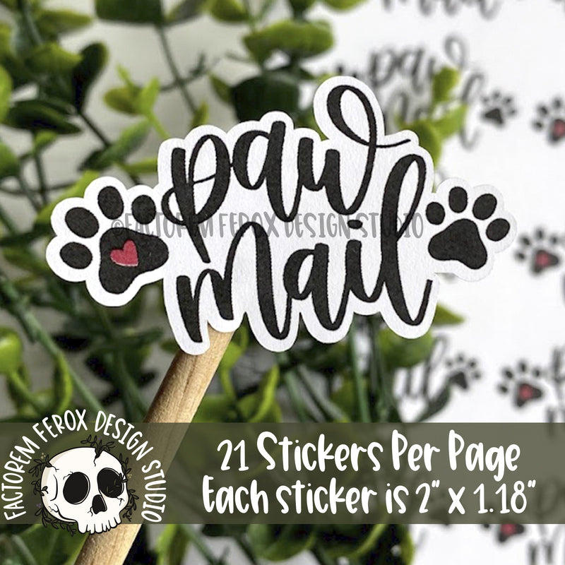 Paw Mail Sticker ©