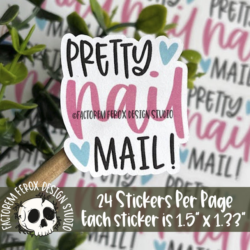 Pretty Nail Mail Sticker ©