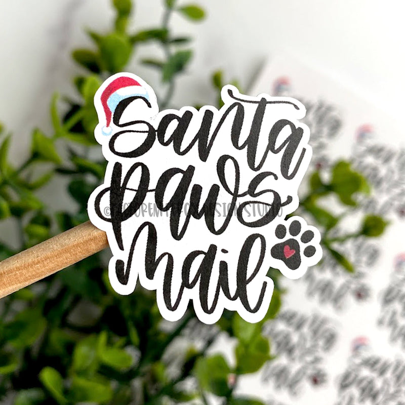 Santa Paws Sticker ©