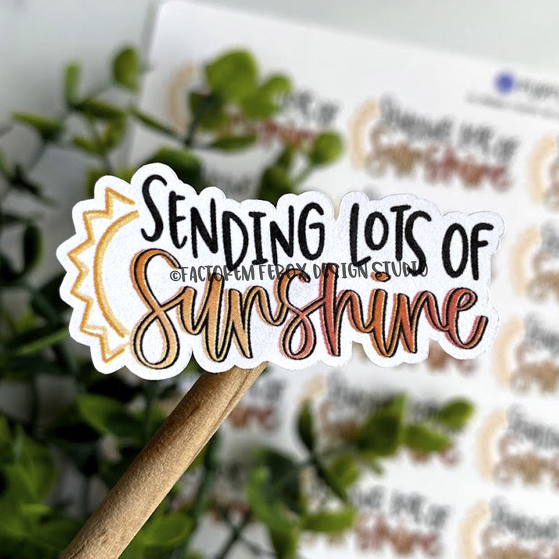 Sending Lots of Sunshine Mail Sticker ©