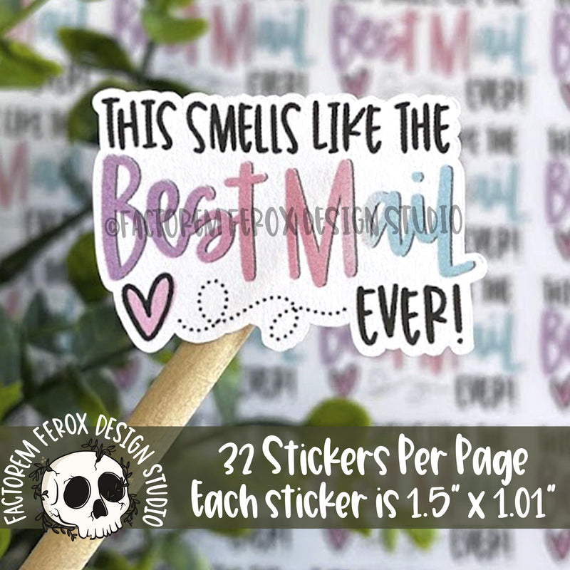 Smells Like the Best Mail Ever Sticker ©