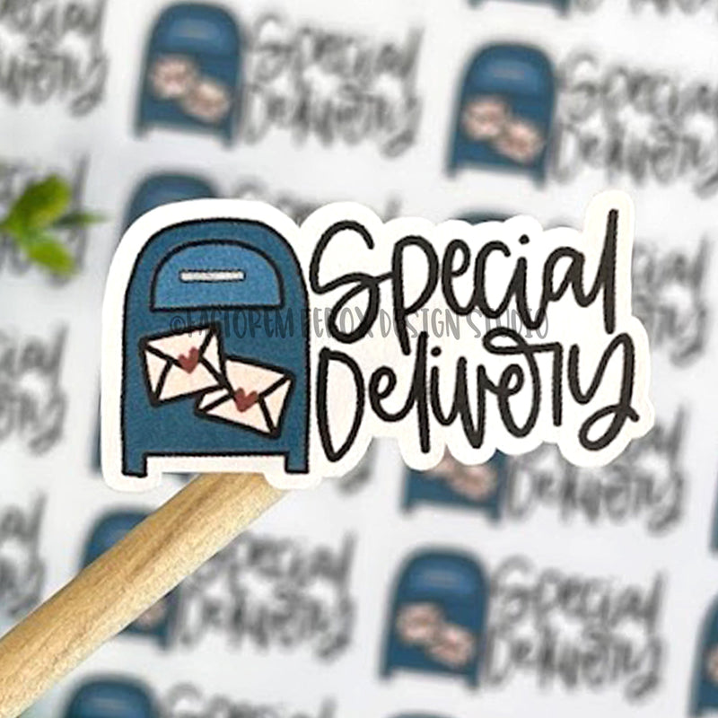 Special Delivery Mailbox Sticker ©