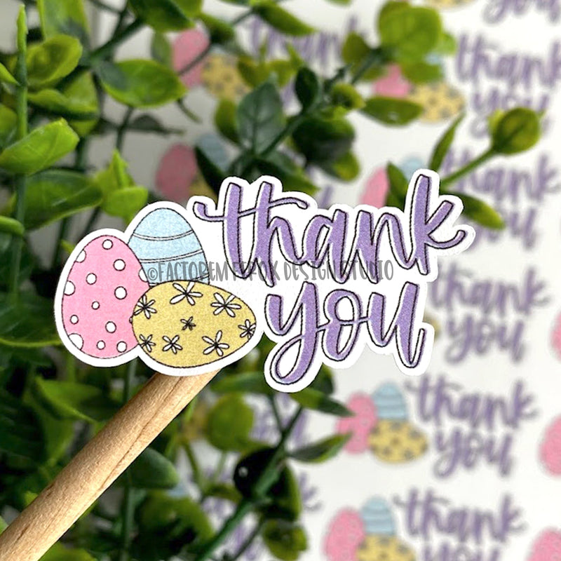 Thank You Easter Eggs Sticker ©