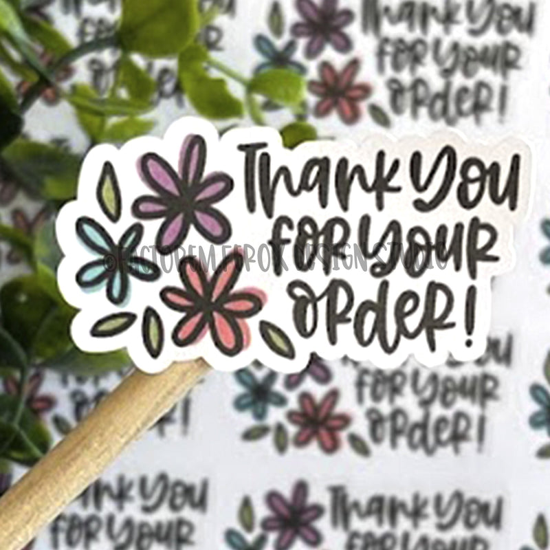 Thank You for Your Order Sticker ©