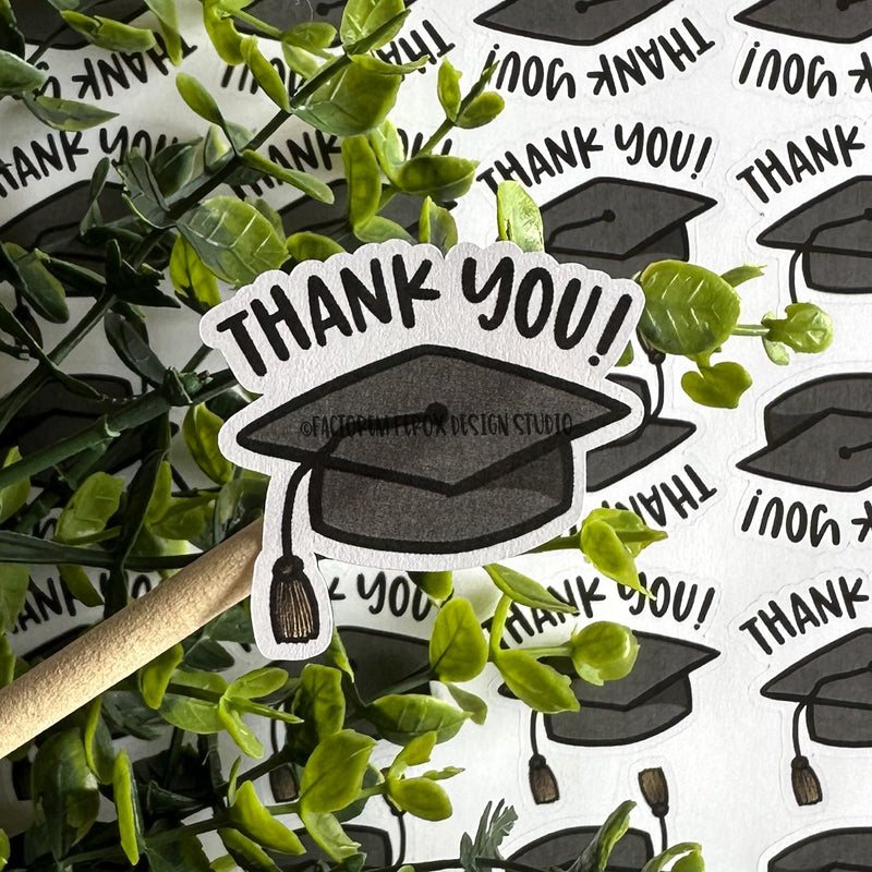 Thank You Graduation Sticker ©