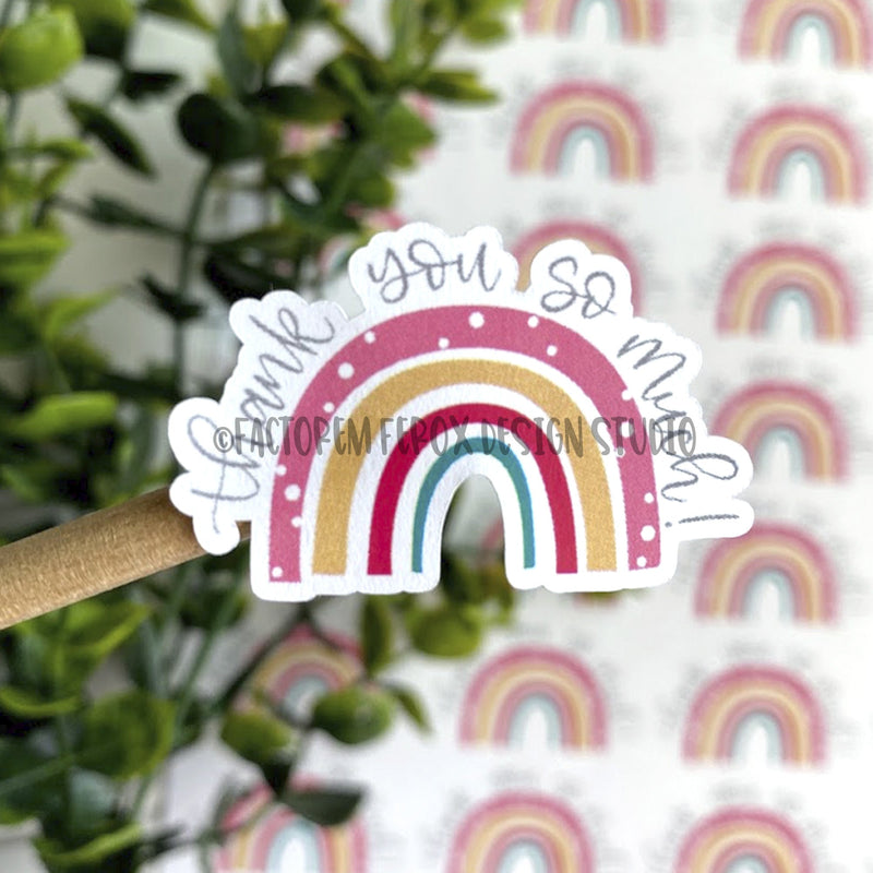 Thank You So Much Rainbow Sticker ©