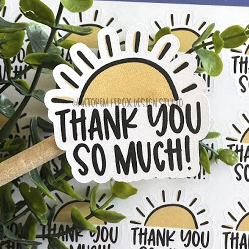 Thank You So Much Sun Sticker ©