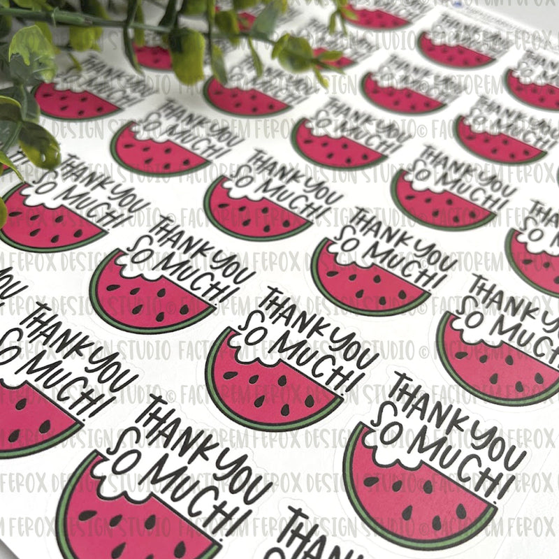 Thank You So Much Watermelon Sticker ©