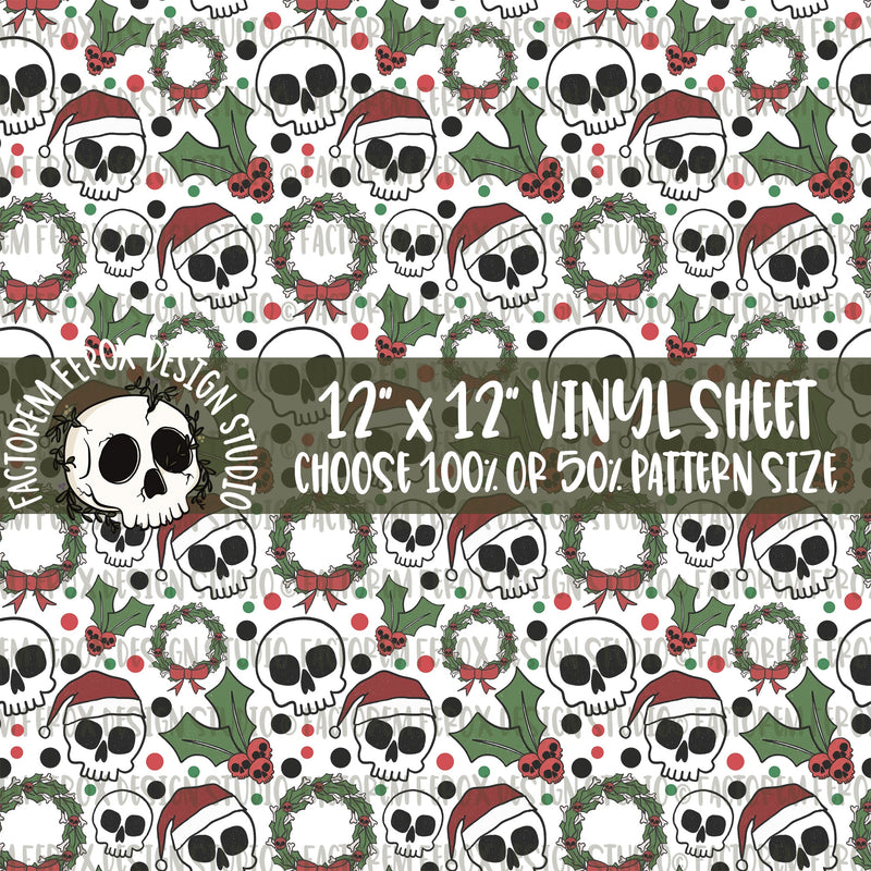 Spooky Christmas Pattern Vinyl Sheet ©
