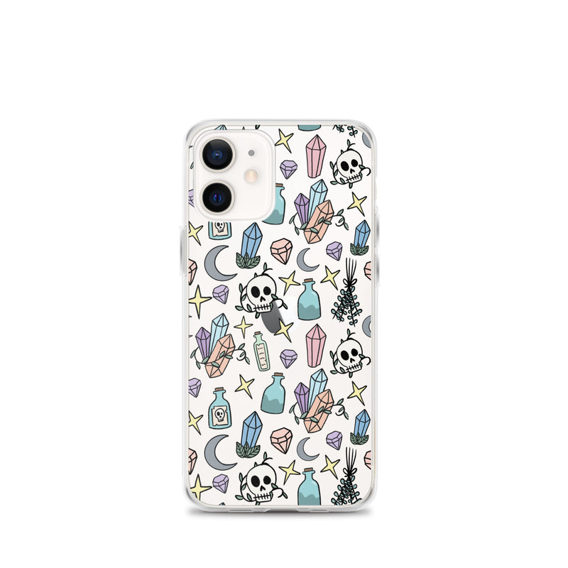 Skull and Crystals Clear Case for iPhone®