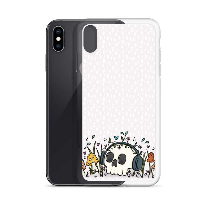 Skull and Headphones Clear Case for iPhone®
