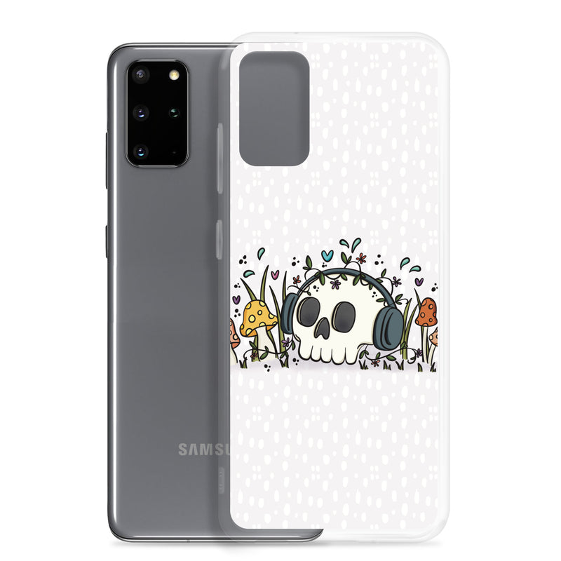 Skull and Headphones Clear Case for Samsung®