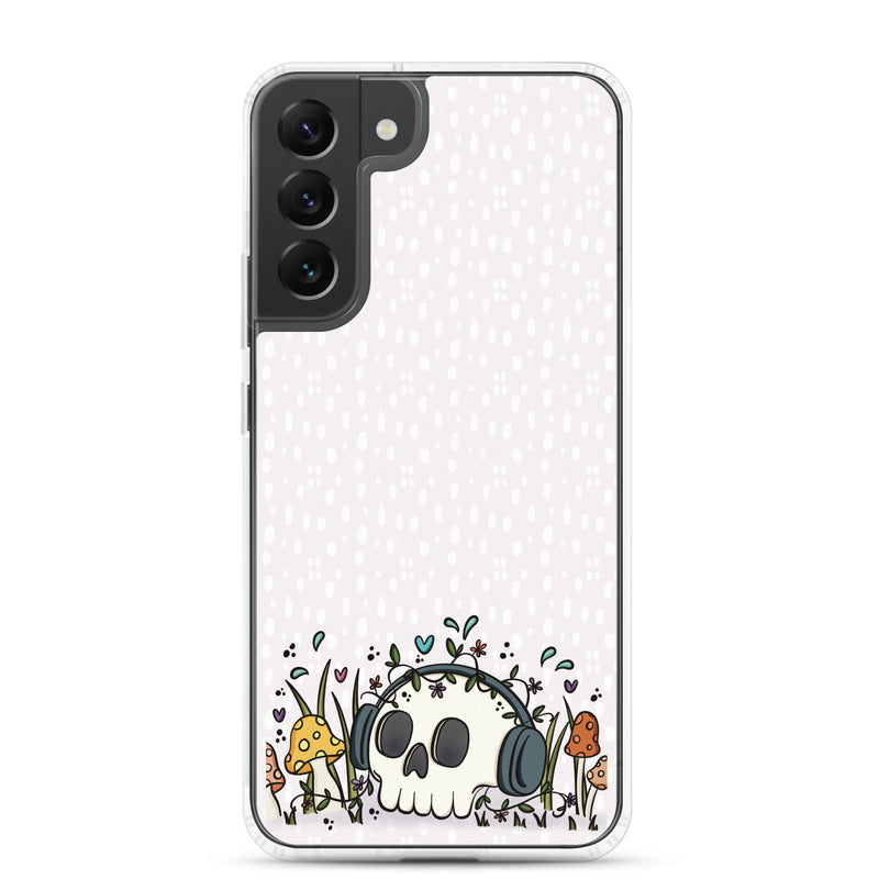 Skull and Headphones Clear Case for Samsung®