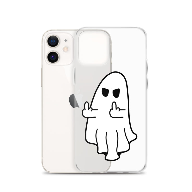 Middle Finger Ghost iPhone Case