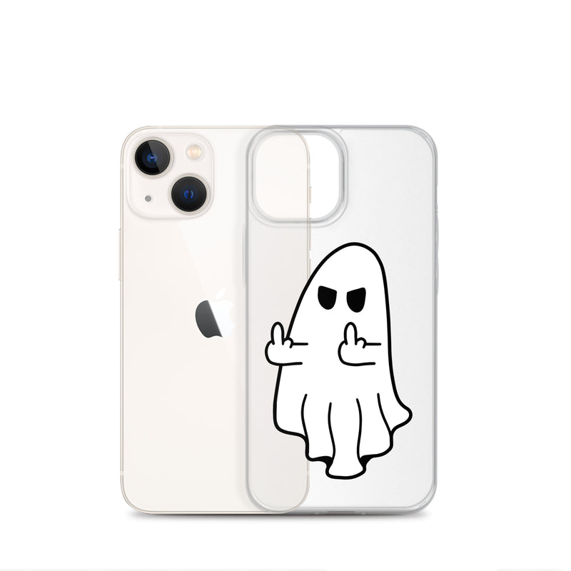 Middle Finger Ghost iPhone Case