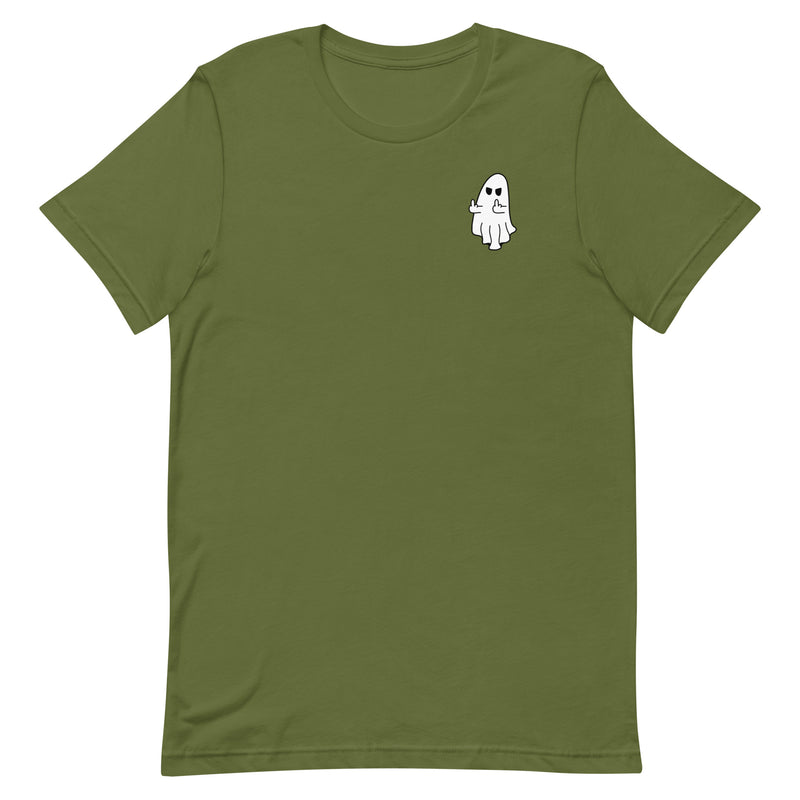 Middle Finger Ghost T-Shirt - FRONT ONLY